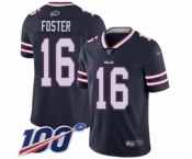 Youth Buffalo Bills #16 Robert Foster Limited Navy Blue Inverted Legend 100th Season Football Jersey