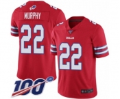 Youth Buffalo Bills #22 Marcus Murphy Limited Red Rush Vapor Untouchable 100th Season Football Jersey