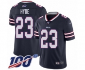 Youth Buffalo Bills #23 Micah Hyde Limited Navy Blue Inverted Legend 100th Season Football Jersey