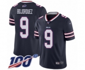 Youth Buffalo Bills #9 Corey Bojorquez Limited Navy Blue Inverted Legend 100th Season Football Jersey