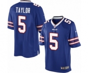 Youth Nike Buffalo Bills #5 Tyrod Taylor Royal Blue Team Color NFL Jersey