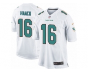 Men Nike Miami Dolphins #16 Matt Haack Game White NFL Jersey