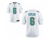 Men Nike Miami Dolphins #6 Jay Cutler Game White NFL Jersey