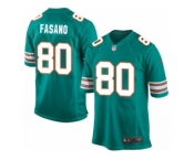 Men's Nike Miami Dolphins #80 Anthony Fasano Game Aqua Green Alternate NFL Jersey