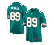 Men's Nike Miami Dolphins #89 Julius Thomas Game Aqua Green Alternate NFL Jersey