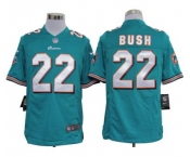 nike nfl jerseys miami dolphins #22 bush green Game Jersey
