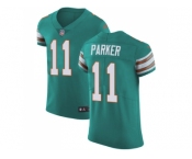 Nike Miami Dolphins #11 DeVante Parker Aqua Green Alternate Men Stitched NFL Vapor Untouchable Elite Jersey