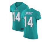 Nike Miami Dolphins #14 Jarvis Landry Aqua Green Team Color Men Stitched NFL Vapor Untouchable Elite Jersey