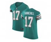Nike Miami Dolphins #17 Ryan Tannehill Aqua Green Alternate Men Stitched NFL Vapor Untouchable Elite Jersey