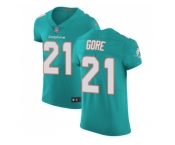 Nike Miami Dolphins #21 Frank Gore Aqua Green Team Color Men Stitched NFL Vapor Untouchable Elite Jersey