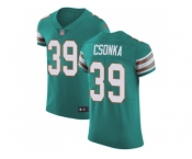Nike Miami Dolphins #39 Larry Csonka Aqua Green Alternate Men Stitched NFL Vapor Untouchable Elite Jersey