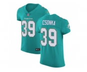 Nike Miami Dolphins #39 Larry Csonka Aqua Green Team Color Men Stitched NFL Vapor Untouchable Elite Jersey