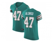 Nike Miami Dolphins #47 Kiko Alonso Aqua Green Alternate Men Stitched NFL Vapor Untouchable Elite Jersey
