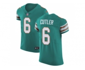 Nike Miami Dolphins #6 Jay Cutler Aqua Green Alternate Men Stitched NFL Vapor Untouchable Elite Jersey