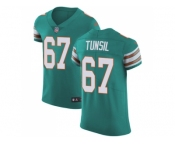 Nike Miami Dolphins #67 Laremy Tunsil Aqua Green Alternate Men Stitched NFL Vapor Untouchable Elite Jersey