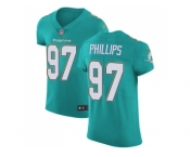 Nike Miami Dolphins #97 Jordan Phillips Aqua Green Team Color Men Stitched NFL Vapor Untouchable Elite Jersey