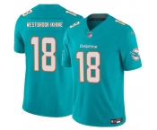 Men's Miami Dolphins #18 Nick Westbrook-Ikhine Aqua 2025 Draft F.U.S.E. Vapor Limited Football Stitched Jersey
