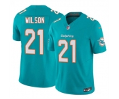 Men's Miami Dolphins #21 Marco Wilson Aqua 2026 F.U.S.E. Vapor Limited Football Stitched Jersey