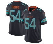 Men's Miami Dolphins #54 Zach Thomas Black 2025 F.U.S.E. “Rivalries” Vapor Limited Football Stitched Jersey