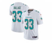 Nike Miami Dolphins #33 Kalen Ballage White Men Stitched NFL Vapor Untouchable Limited Jersey