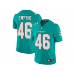 Nike Miami Dolphins #46 Durham Smythe Aqua Green Team Color Men Stitched NFL Vapor Untouchable Limited Jersey