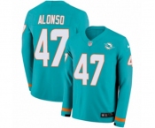 Nike Miami Dolphins #47 Kiko Alonso Limited Aqua Therma Long Sleeve NFL Jersey