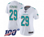 Women's Miami Dolphins #29 Minkah Fitzpatrick White Vapor Untouchable Limited Player 100th Season Football Jersey