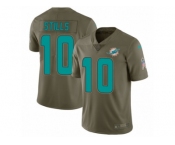 Youth Nike Miami Dolphins #10 Kenny Stills Limited Olive 2017 Salute to Service NFL Jersey