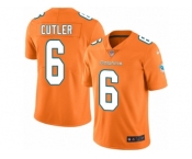 Youth Nike Miami Dolphins #6 Jay Cutler Limited Orange Rush Vapor Untouchable NFL Jersey