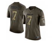 Youth Nike Miami Dolphins #7 Brandon Doughty Limited Green Salute to Service NFL Jersey