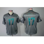 nike youth nfl jerseys miami dolphins #17 tannehill grey[Elite shadow]