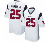 Men's Houston Texans #25 Duke Johnson Jr Game White Football Jersey
