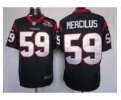nike nfl jerseys houston texans #59 mercilus blue[game 10th patch]