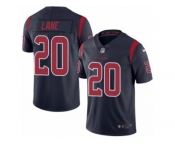 Men Nike Houston Texans #20 Jeremy Lane Elite Navy Blue Rush Vapor Untouchable NFL Jersey