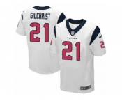 Men Nike Houston Texans #21 Marcus Gilchrist Elite White NFL Jersey