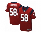 Men Nike Houston Texans #58 Lamarr Houston Elite Red Alternate NFL Jersey