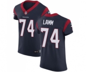 Men's Nike Houston Texans #74 Kendall Lamm Navy Blue Team Color Vapor Untouchable Elite Player NFL Jersey