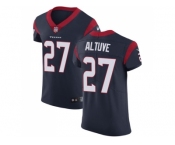 Nike Houston Texans #27 Jose Altuve Navy Blue Team Color Men Stitched NFL Vapor Untouchable Elite Jersey