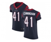 Nike Houston Texans #41 Zach Cunningham Navy Blue Team Color Men Stitched NFL Vapor Untouchable Elite Jersey