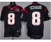 nike nfl jerseys houston texans #8 schaub blue[10th patch elite]