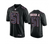 Men Houston Texans #51 Will Anderson Jr Black Fashion Vapor Untouchable Limited Stitched Football Jersey