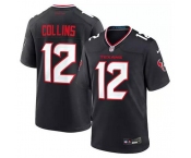 Men's Houston Texans #12 Nico Collins Navy Stitched Game Jersey