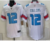 Men's Houston Texans #12 Nico Collins White 2026 FUSE Rivalries Collection Limited Stitched Jersey