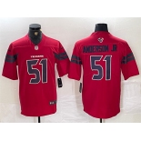 Men's Houston Texans #51 Will Anderson Jr. Red Vapor Untouchable Football Stitched Jersey