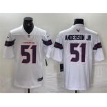 Men's Houston Texans #51 Will Anderson Jr. White Vapor Untouchable Football Stitched Jersey