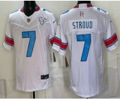 Men's Houston Texans #7 CJ Stroud White 2026 FUSE Rivalries Collection Limited Stitched Jersey