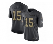 Men's Nike Houston Texans #15 Will Fuller V Limited Black 2016 Salute to Service NFL Jersey