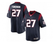 Men's Nike Houston Texans #27 D'Onta Foreman Limited Navy Blue Team Color NFL Jersey
