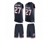 Men's Nike Houston Texans #27 Jose Altuve Limited Navy Blue Tank Top Suit NFL Jersey