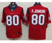 nike nfl jerseys houston texans #80 a.johnson red[nike limited]